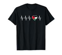 Palestinian Heartbeat - I Love Palestine Gift T-Shirt