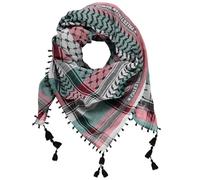 Palestinian Human Rights Keffiyeh/Shemagh with Tassel, Woven 100% Cotton scarf