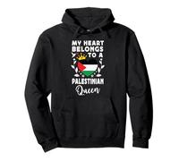 Palestinian Queen Palestinian Wife Girlfriend Palestine Flag Pullover Hoodie