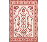 Palestinian Tatreez Star Heritage Journal: Traditional Eight-Pointed Star Embroidery Notebook | Red and Cream Folk Art Lined Diary | 120 Pages, 6x9 Inches