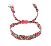 Palestinian Watermelon Handmade Woven Bracelet, Palestinian Flag Watermelon Bracelet Palestinian Flag Watermelon R Bracelet,