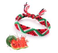 Palestinian Woven Bracelet Palestine Bracelet,Adjustable Palestinian Flag Watermelon Rope Wrist Bracelet,Boho Palestine Flag