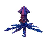 Palestrina 3D Printed Articulated Squid Toy Decorative Articulated Animal Model For Home Games Girl 3 Years Female (B, A)
