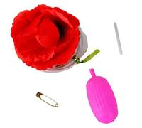 Palestrina Clown Flower Joke Toys Water Spray Games Guaranteed | Realistic Toys For Perfect For Birthday Parties A Humorous To Sea Games (Red, 14x18cm)
