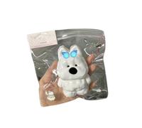Palestrina Cute Knead Music With The Same Toy Dog Knead Doll Cartoon Decompression Toy Smelly Vials Carnival (White, 7x7cm)