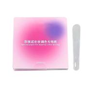 Palette - 100 Pieces/book | Makeup Palè Paper | Cosmetic Hand Palette Sticker For Practice,Manicure, Coloring, Cosmetics,Beauty, Home,Travel,Salon.
