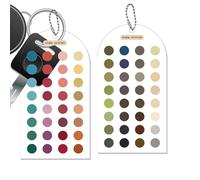 Palette Card - 32.7g Color Analysis Template Card | Acrylic 60+ Color Matcher, 10x5x0.3cm Double Sided Shade Guide, Makeup Palette, Clothing Coordination Tool for Smart Outfit Planning Shopping Trips