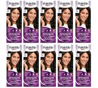 Palette Intensive Colour Cream 3-0 (N2) Dark Brown Hair Colour - Full Box - with English Instruction Leaflet (Pack of 10)
