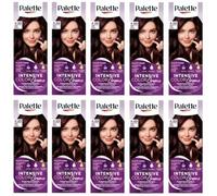 Palette Intensive Colour Cream 4-89 (RFE3) Intensive Aubergine Hair Colour - Full Box - with English Instruction Leaflet (Pack of 10)