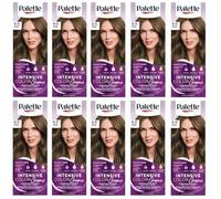 Palette Intensive Colour Cream 6-0 (N5) Dark Blonde Hair Colour, Full Box, with English Instruction Leaflet (Pack of 10)