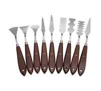 Palette Knife, 9PCS Professional Paint Spatula, Stainless Steel Free Smooth Oil Paint Knife for Acrylic Painting Gift Artist Friends