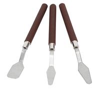 Palette Knife Stainless Steel Spatula for Oil Paint Clay Sculpture, 3pcs Wood for Artists, Color Mixing Tools for Professional Artists, Painters, Painters