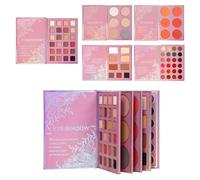 Palette of Shadows | Long-Lasting Blushing Matte and Shiny Blushing | Book Shape Makeup Palette 5 Layers for Women Birthday Christmas Travel Weddings Office Party and Dating