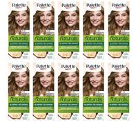 Palette Permanent Naturals Colour Cream 7-0 (400) Middle Blonde Hair Colour - Full Box - with English Instruction Leaflet (Pack of 10)