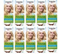 Palette Permanent Naturals Colour Cream L6-0 Scandinavian Blonde Hair Colour, Full Box, with English Instruction Leaflet (Pack of 10)