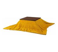 パレットライフ PaletteLife Kotatsu Comforter, 78.7 x 78.7 (200 x 200 cm), Reversible, Yellow, Square, Kotatsu Futon, Double-Sided, Herringbone Pattern, Scandinavian Style, Cute, Warm, Brushed, Fluffy