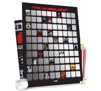 Palettes and Prints Top 100 Horror Movies Scratch Off Poster - Movie Posters Stunning Artwork by Hand Merch Gift for Lovers Scary Memorabilia