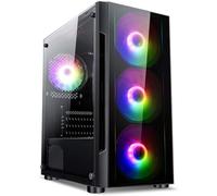 PALICOMP Gaming PC Desktop - AMD Ryzen 9 9950X3D Turbo 5.7Ghz 16 Core - 32GB DDR5 RAM - 1TB M.2 SSD - 2TB HDD - NO OS - AMD RX7600 8GB - WIFI6 - Bluetooth V5.3 - RGB WAVE