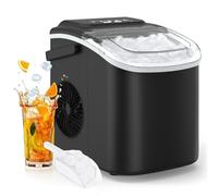 PALINTH Ice Maker Machine Counter top, 2 Sizes of Bullet Ice Machine, Self-Cleaning Ice Cube Maker with Portable Handle, 9 Ice Cubes in 6-8 Mins Ice Machines for Home/Kitchen/Office/Bar
