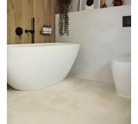 Palio By Karndean Cream Concrete Effect Embossed Luxury Vinyl Click Tile, 2.74M²