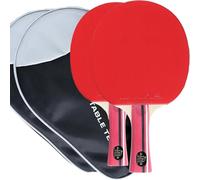 Palio Master 3.0 Table Tennis Bat & Case | ITTF-Approved Intermediate Ping Pong Racket | Allround Speed, Spin and Control (Set of 2 Bats)