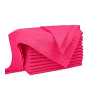 Palisa Hot Pink Cotton Napkins Set of 12 | Premium Hemstitch Detailing Cloth Dinner Napkins 18x18 Inch | Soft Washable & Reusable Table Napkins for Everyday Use Weddings Parties Restaurants & Hotels