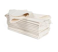 Palisa Rustic Fringe Cloth Napkins Set of 12 - Soft & Durable Frayed Dinner Napkin for Spring Wedding Birthday Parties | Farmhouse Table Linen for Everyday Use Family Dinners, 18x18 Inch - Light Flax