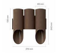 Palisade Edging Border Edge Cellfast Sturdy Frost Resistant Garden Multipacks UK