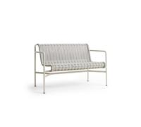 Palissade Cord Dining Bench With Armrests Cloud Grey