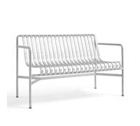 Palissade Dining Bench with Armrests Hot-dip Galvanized Steel