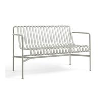 Palissade Dining Bench with Armrests Sky Gray