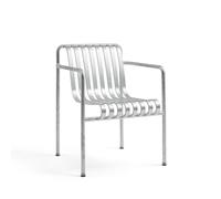 Palissade Dining Chair with Armrests Hot-Dip Galvanized Steel