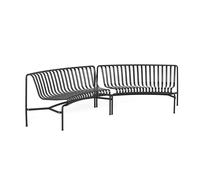 Palissade Park Dining Bench In/In Beginner Set of 2 Anthracite