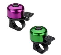 Paliston Bike Bell Bicycle Bell Crisp Sound for Adults Kids Boys Girls Purple & Green