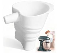 Palksky Flour Funnel Silicone for Kitchen Aid Standing Mixer, Foldable Flour Infundibulum Stand Mixer Attachment for KitchenAid, Dishwasher-Safe