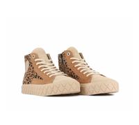 Palla Ace Chukka Trainers in Leather Leopard Print