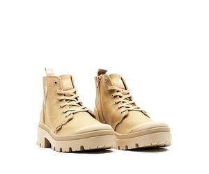 Pallabase Twill High Top Trainers beige