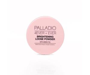 Palladio 4 Ever+Ever Mattifying Loose Setting Powder, Brighten Dark Circles, Lightens, and Creates a Look Of Luminosity, Soft, Radiant Finish All Day Wear, (Brightening Powder)