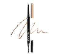 Palladio Beauty Brow Definer Pencil, Ash Brown, Ultra Precise Twist-Up Eye Brow with Long-Staying Power, Spooley Brush Blends Color for Natural Finish, No Eyebrow Pencil Sharpener Required