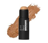Palladio BUILD & BLEND Foundation Stick, Medium Coverage Buildable Contour Stick for Face, Ultra Blendable Creamy Formula for a Natural Shine Free Finish, Professional Makeup, 0.25 Ounce (Amber Glow)