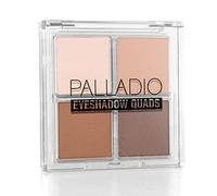 Palladio Eyeshadow Quads, Velvety Pigmented Blendable Matte, Metallic & Shimmer Finishes, Creamy Formula, Four Way Quad Eye Shadow Palette, Talc-Free (Classy)