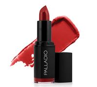 Palladio Herbal Matte Lipstick, Creamy and Full Coverage Long Lasting Matte Lipstick, Red Carpet