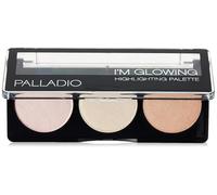 Palladio I'm Glowing Illuminating Highlighting Palette, Glow Bronzer Powder Makeup Set, High Pigmented Shimmery Colors