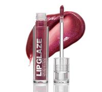 Palladio Lip Glaze Serum, Hydrating Lip Gloss with Peptides & Hyaluronic Acid for Plump, Smooth, and Nourished Lips - Vegan, High-Shine, Non-Sticky Finish (Sugar Plum)