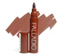 Palladio Lip Stain, Hydrating and Waterproof Formula, Matte Color Look, Long-lasting All Day Wear Lip Color, Smudge Proof Natural Finish, Precise Chisel Tip Marker, Mocha Cream