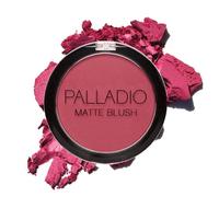 Palladio Matte Blush, Brushes onto Cheeks Smoothly, Soft Matte Look and Even Finish, Flawless Velvety Coverage, Effortless Blending Makeup, Flatters the Face, Convenient Compact, Velvetine