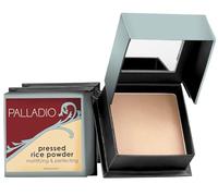 Palladio, Pressed Rice Powder with Mirror Mattifying Makeup Setting that Lasts All Day Instantly Absorbs Oil Works alone or with makeup, Translucent