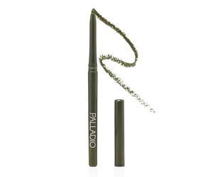 Palladio Retractable Waterproof Eyeliner, Richly Pigmented Color and Creamy, Slip Twist Up Pencil Eye Liner, Smudge Proof Long Lasting Application, All Day Wear, No Sharpener Required, Olive