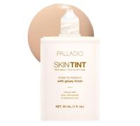 Palladio Skin Tint with Aloe, Niacinamide and Hyaluronic Acid, Sheer to Medium Coverage, Glowy Finish, Brightening and Blurring Lightweight Foundation Makeup (Light Ivory)
