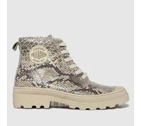 Palladium Avenue High Python Trainers in Stone Multi UK 3.5 (EU 36)